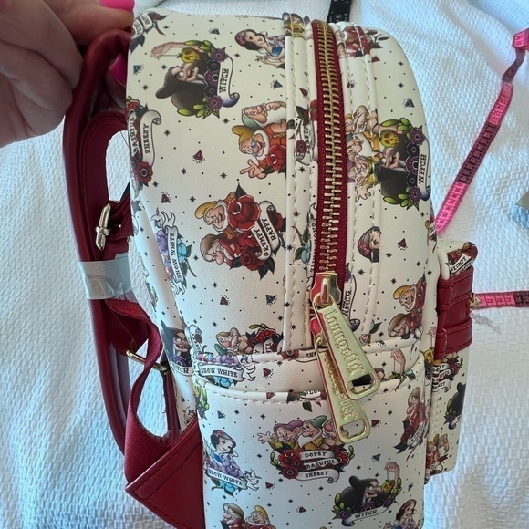 Loungefly Disney Snow White and The 7 Dwarfs Tattoo Exclusive Mini Backpack main image 8